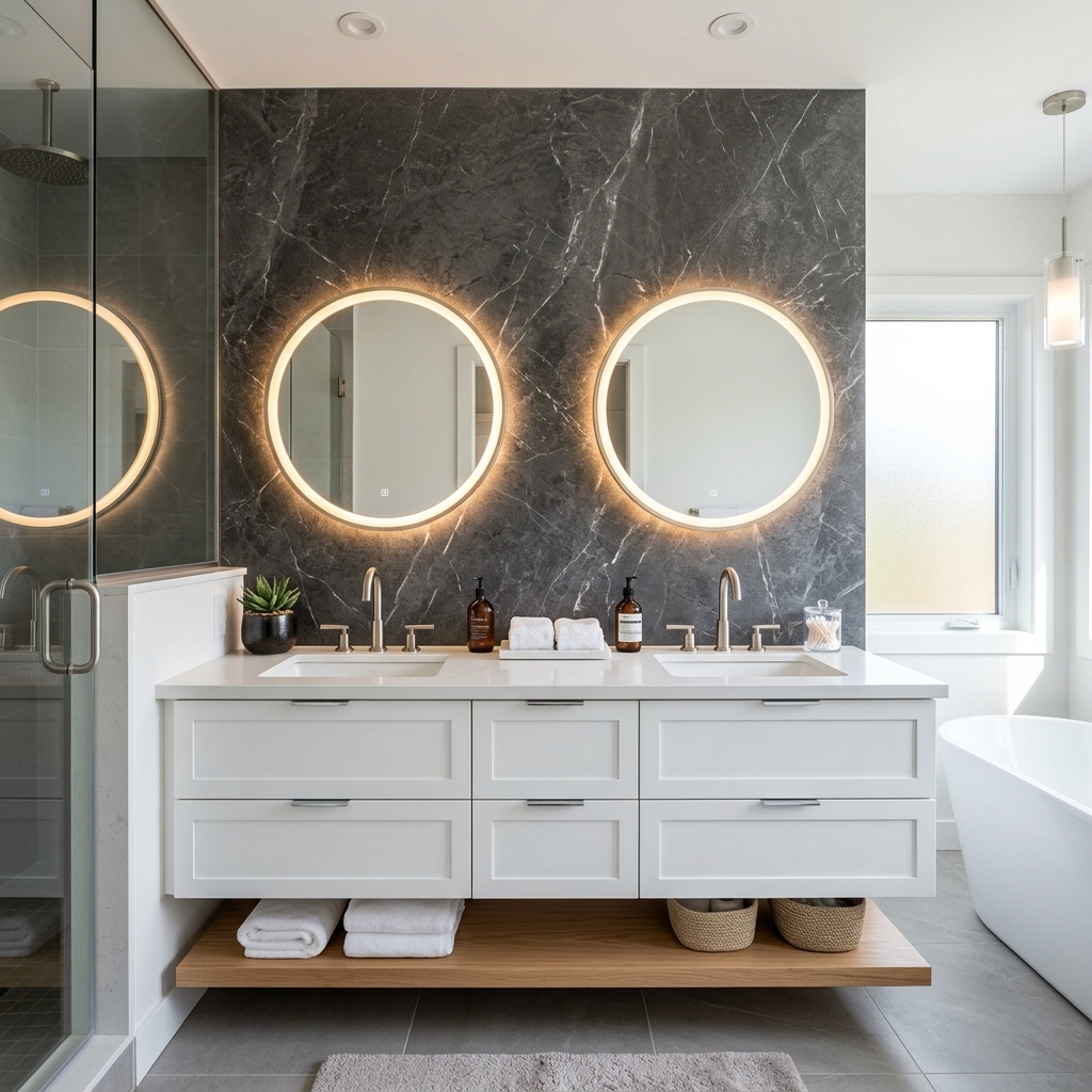 Rénovation de salle de bain sur-mesure par Le XV du plombier à Toulouse